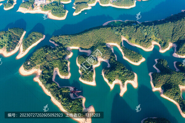 航拍湖南衡陽(yáng)常寧市常寧天湖