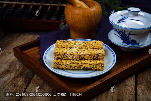 香脆的燕麥棒