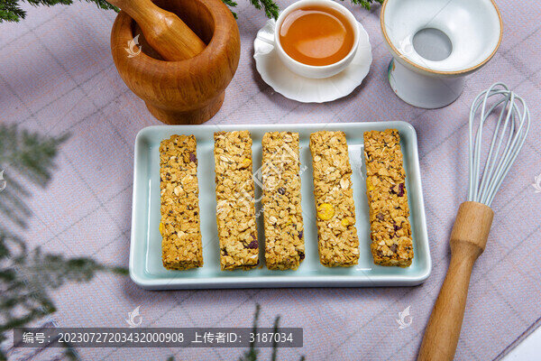 香脆的燕麥棒