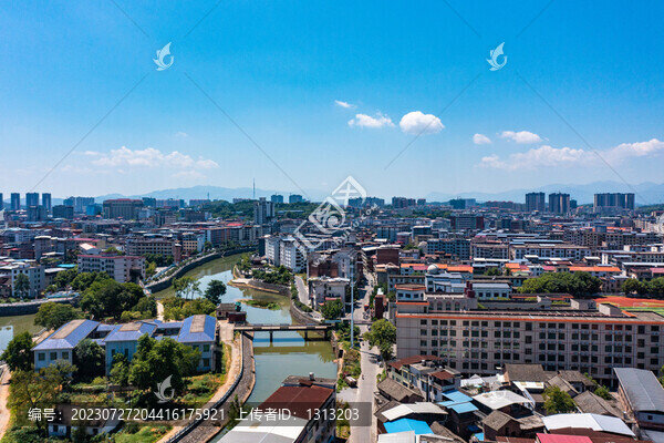 航拍湖南衡陽常寧市城市風(fēng)光