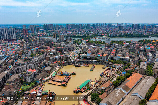 航拍湖南益陽市沅江市風(fēng)光