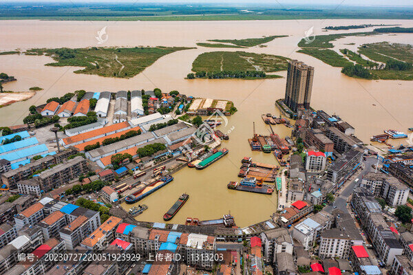航拍湖南益陽市沅江市風(fēng)光