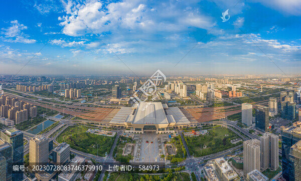 鄭州東站高鐵站城市地標(biāo)建筑物