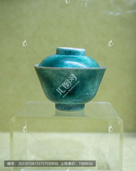 清代茶綠茶盅