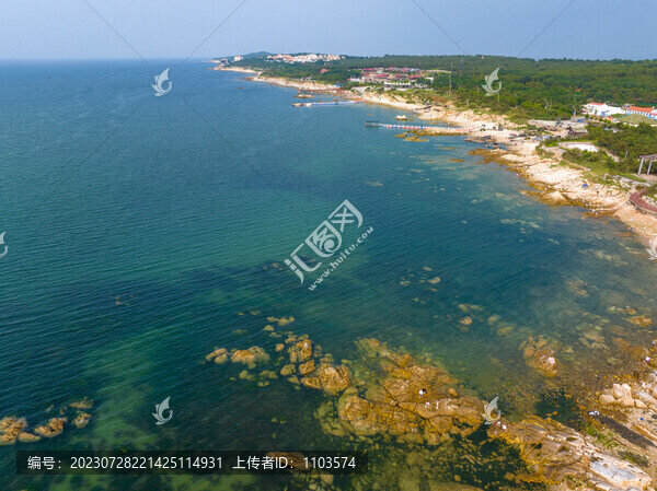 航拍煙臺(tái)養(yǎng)馬島