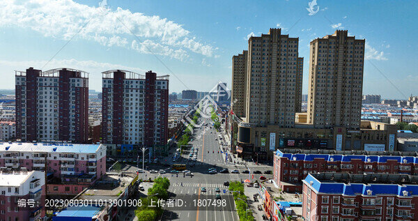 城市航拍吉林白城