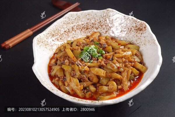 香菇肉粒燒茄子