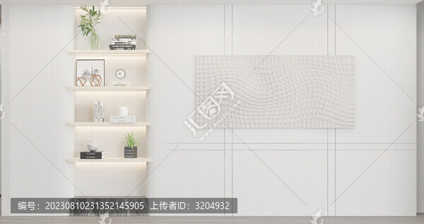 現(xiàn)代藝術(shù)直播間背景幕布墻面
