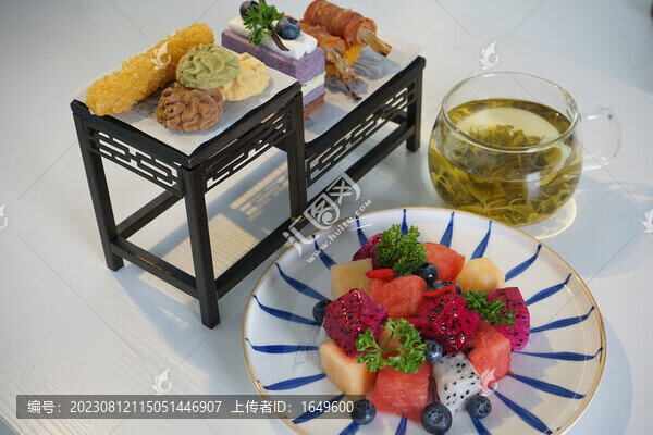 精致點心水果飲料下午茶