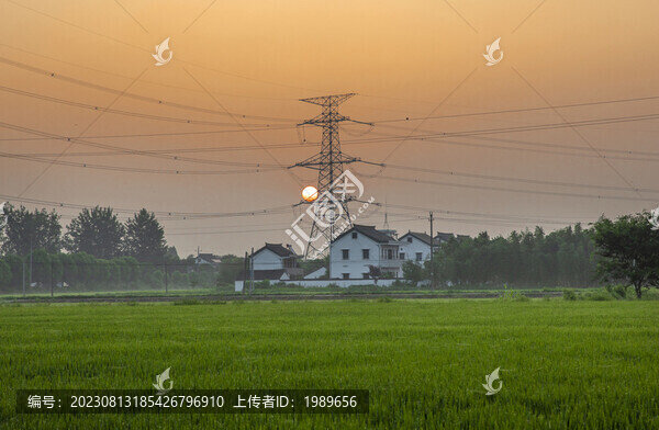 農(nóng)村日出