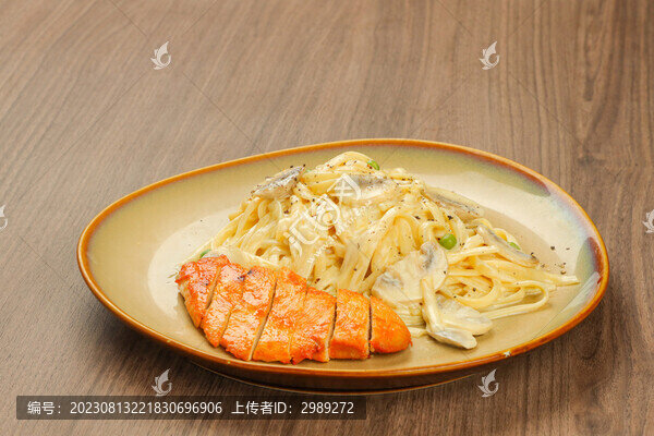 雞肉蘑菇意面