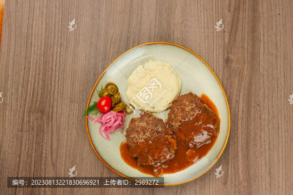 肉餅土豆泥