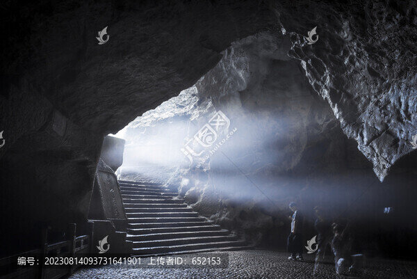杭州西湖景區(qū)紫來洞光影