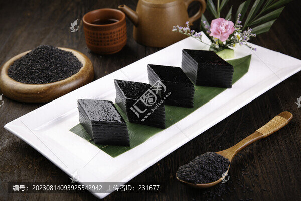 黑芝麻糕