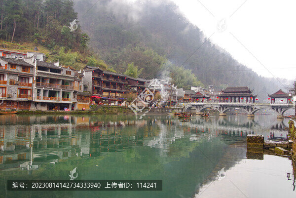 湖南湘西鳳凰古城建筑景觀
