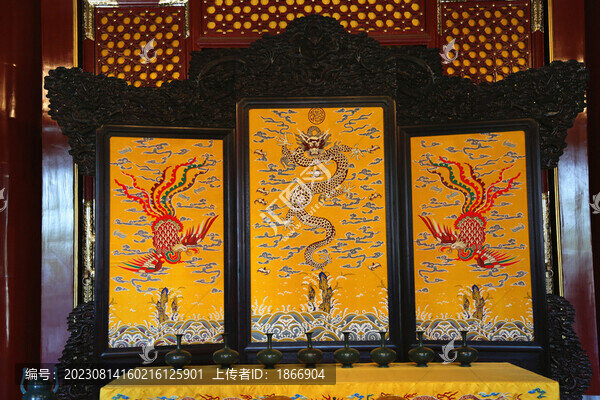 壽皇殿內(nèi)部陳列