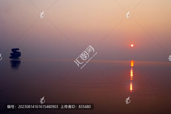 太湖日出