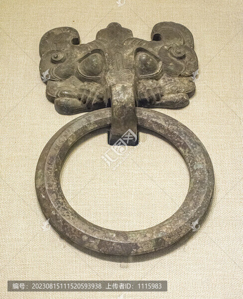 漢代銅鋪首銜環(huán)
