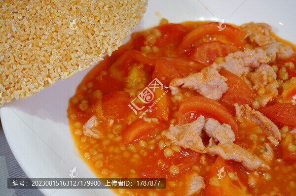小麥番茄鍋巴肉片