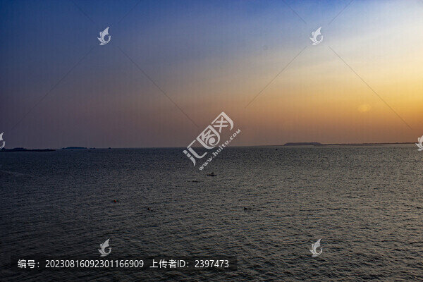 洞庭晚霞