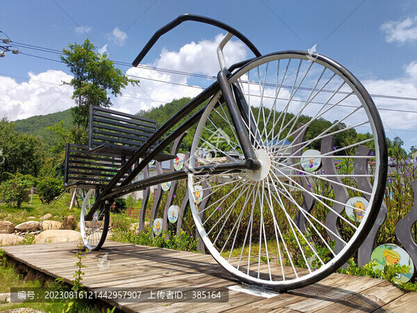 巨型自行車模型