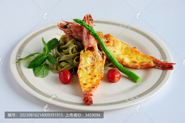 大蝦菠菜面