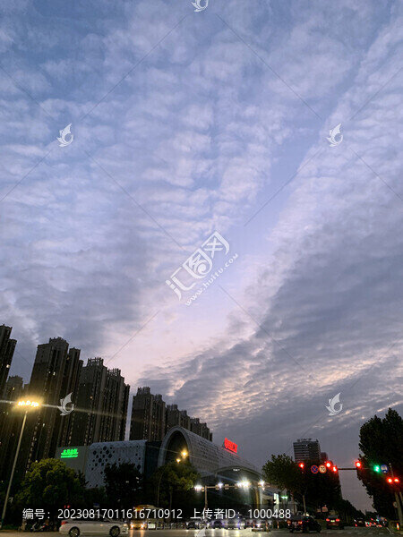 城市夜景大都市紅綠燈