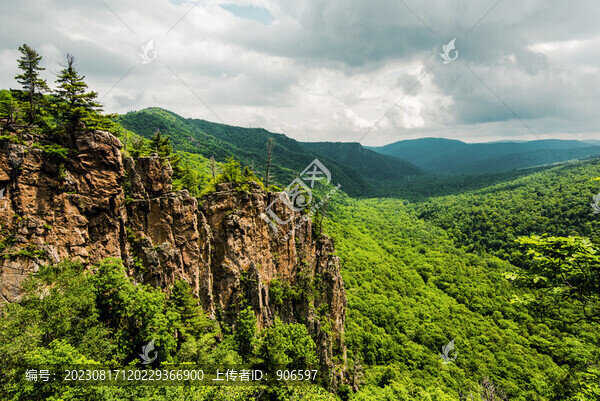 遠(yuǎn)山森林風(fēng)景