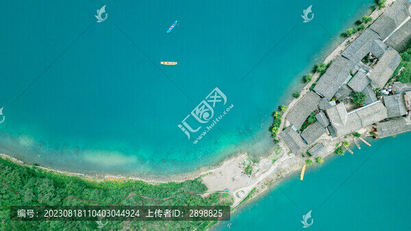 四川瀘沽湖航拍