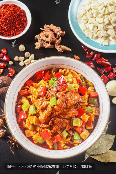 瘦肉炒面片