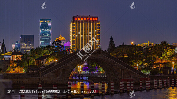京杭運(yùn)河與蘇州新區(qū)地標(biāo)