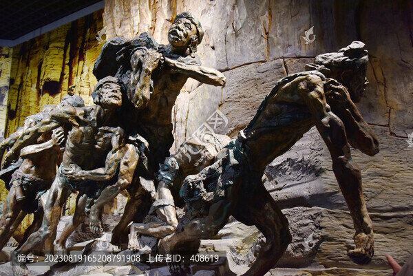 長(zhǎng)江纖夫雕塑