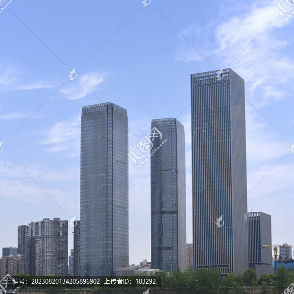 長(zhǎng)沙城市的高樓大廈