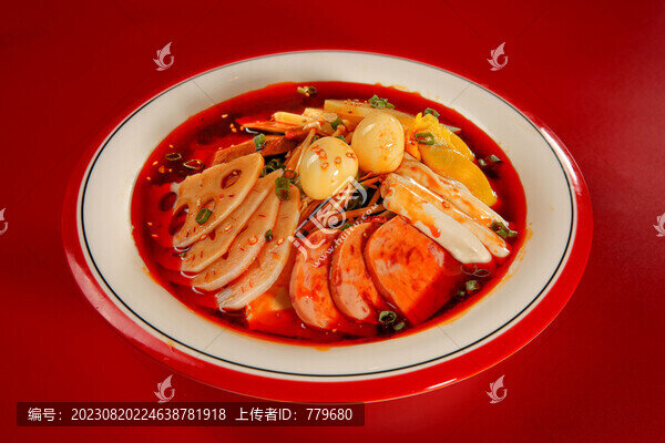 重慶火鍋冒菜麻辣燙午餐肉套餐
