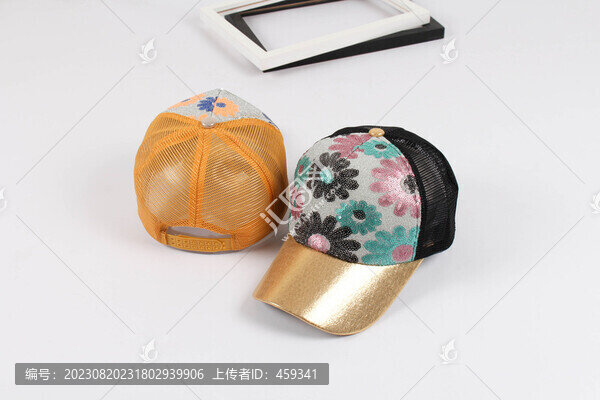 花朵亮片棒球帽