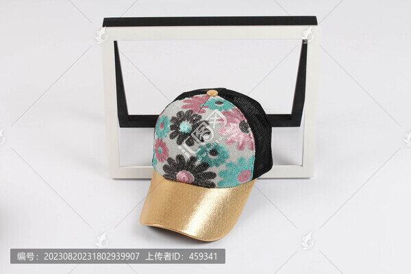 花朵亮片棒球帽