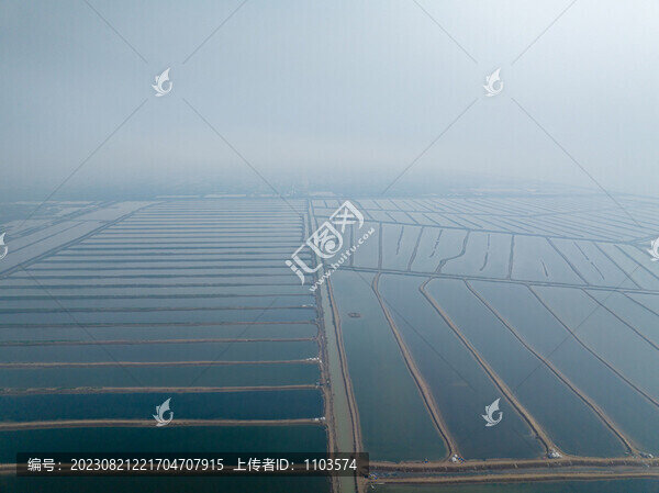 航拍東營孤東海堤