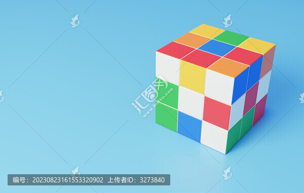 魯比克魔術(shù)方塊魔方打亂3D