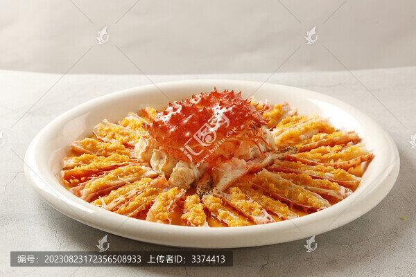 蝦湯芙蓉蒸帝王蟹