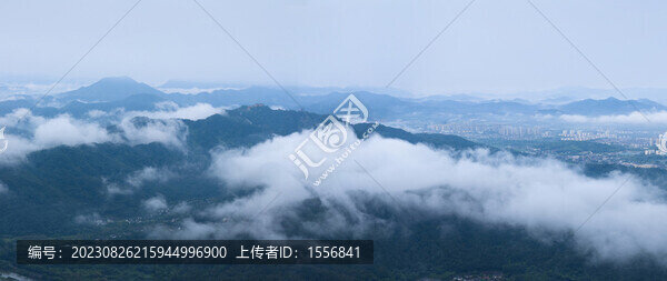 紹興云霧會(huì)稽山香爐峰航拍