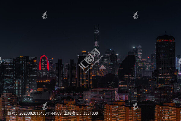 北京國貿(mào)cbd夜景
