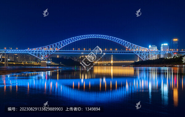 朝天門長(zhǎng)江大橋夜景