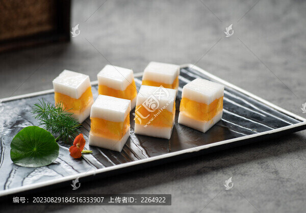 椰汁芒果凍糕