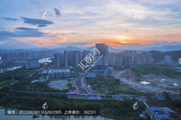 南安江北片區(qū)傍晚航拍