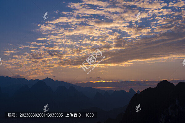 清晨朝霞自然風(fēng)光
