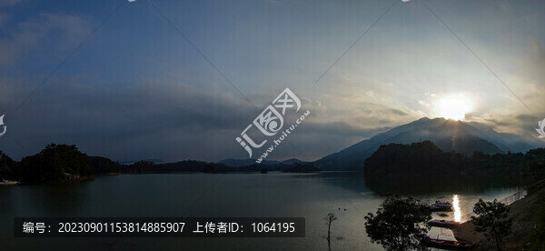 流溪河水庫全景