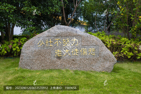 少壯不努力浮雕