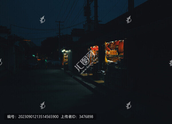 春節(jié)期間冷清的街道