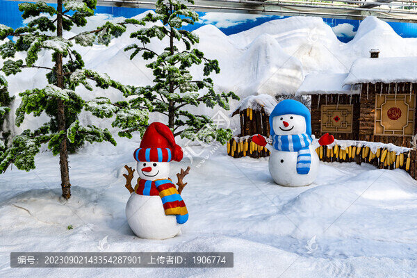 房屋與雪人