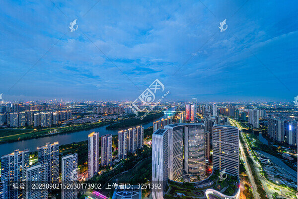 佛山新城夜景天際線